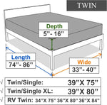 N&Y HOME twin fitted sheet elastic band perimeter view