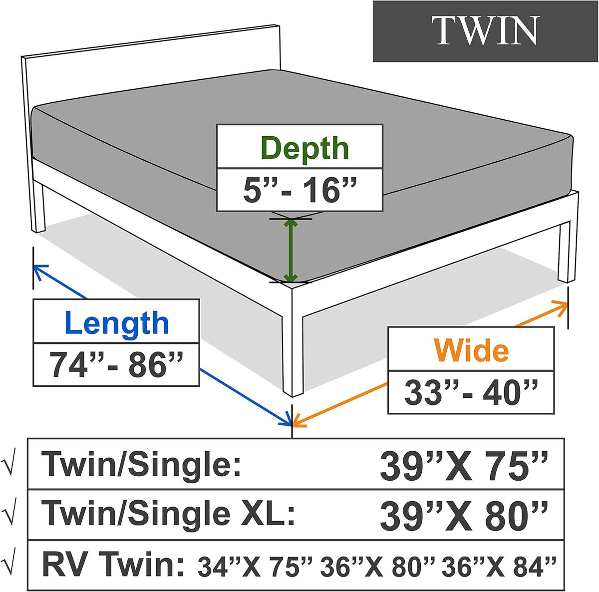 N&Y HOME twin fitted sheet elastic band perimeter view