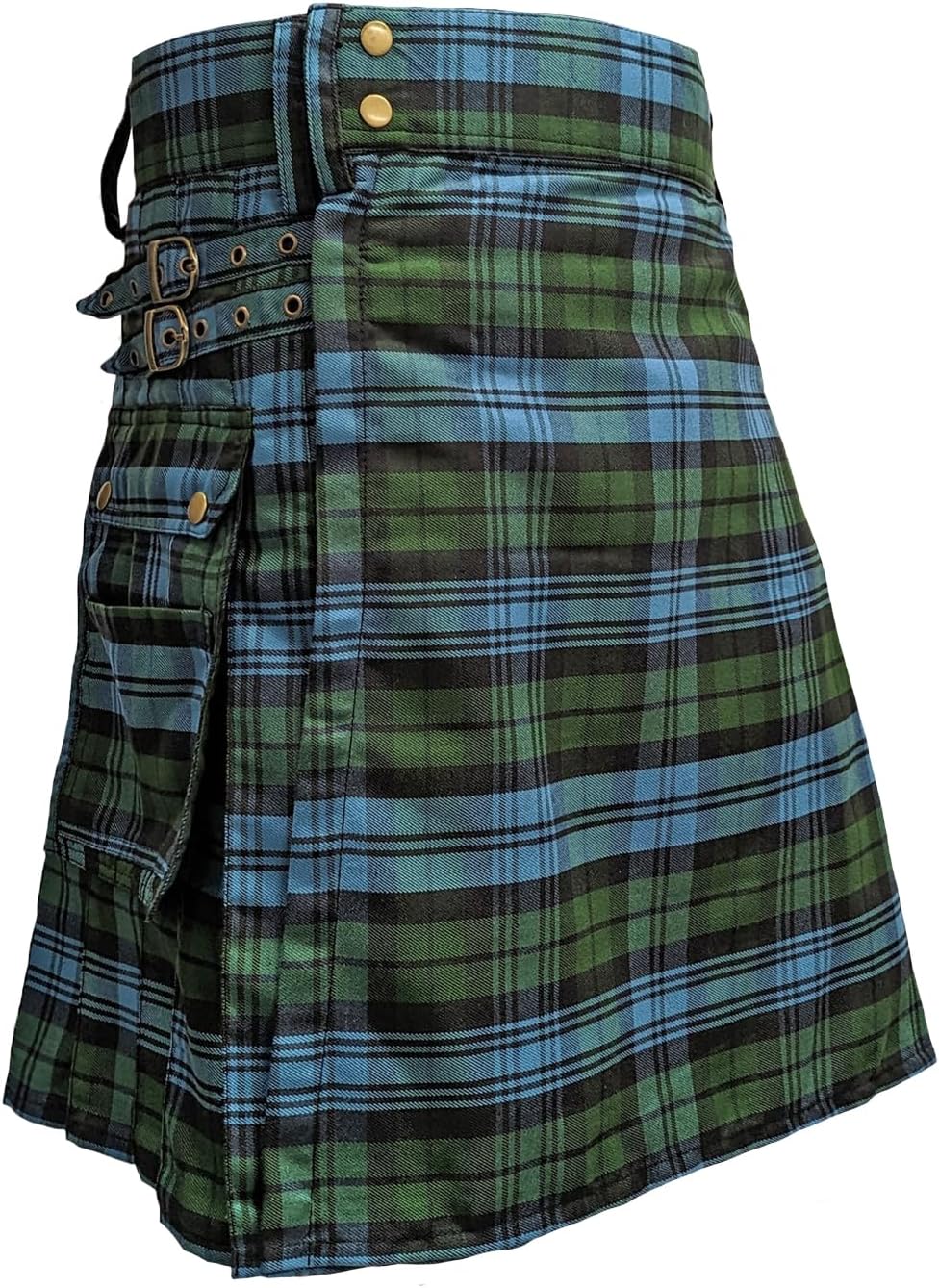 Men's Standard Tartan Utility Kilt, Modern Scottish Kilt for Everyday Wear, Tactical Kilts Adjustable Hip Straps - Image 15