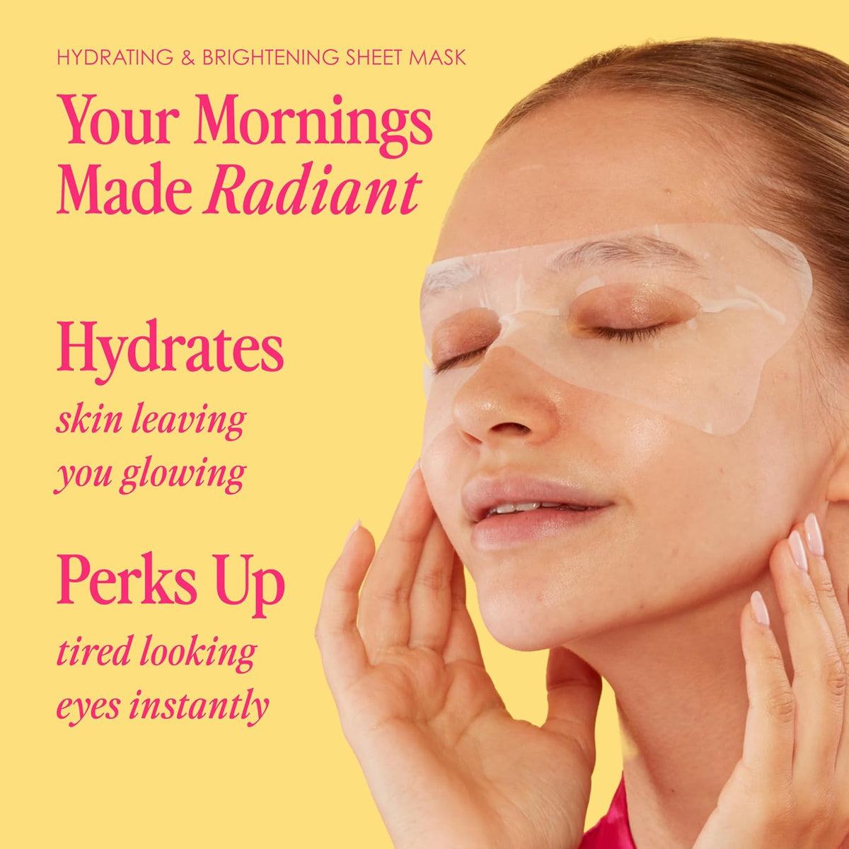 Grande Cosmetics GrandeGLOW Up sheet mask set contents and pouch layout
