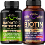 Nutraharmony Bariatric Multivitamin Capsules and Biotin front view bottle
