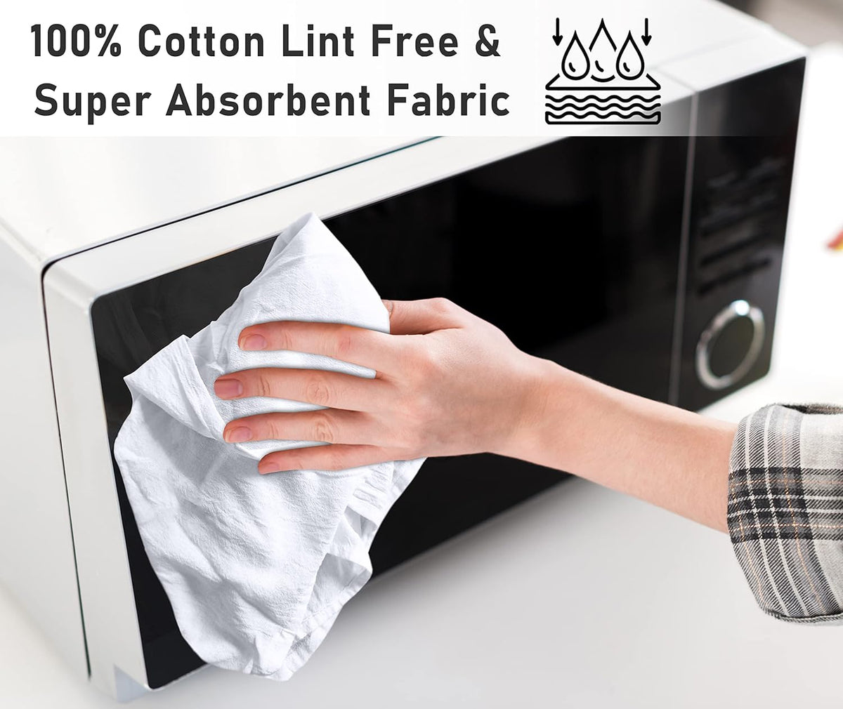 Ruvanti absorbent dish cloth used in kitchen setting