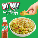 Pack of three Tajin Clasico bottles arranged together for display