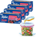 Ziploc gallon food storage bags front view