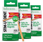 The Natural Dentist Stim-U-Dent Mint Dental Picks 24 pack bulk box front view for plaque removal.