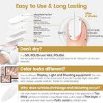 YTD Likomey Pure White Gel Nail Polish,15ml Crisp White UV Color Varnish,0.5 Fl Oz CS001 - Image 10