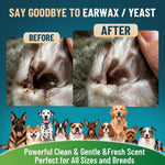 Vicsom dog ear cleaner for itch relief and yeast infection support