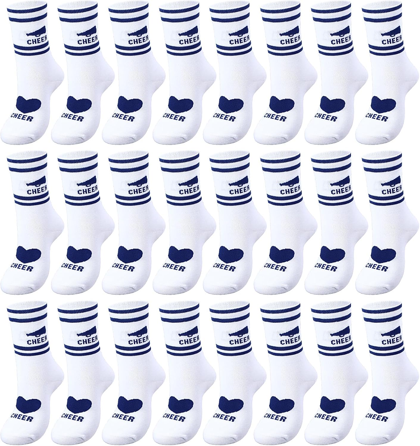 Cutecrop Cheerleader Socks front view athletic ankle sock