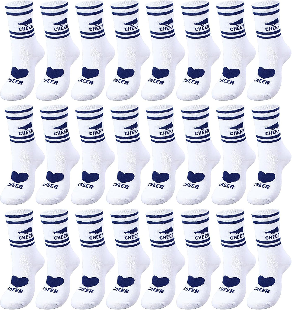 Cutecrop Cheerleader Socks front view athletic ankle sock