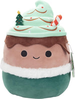 Squishmallows Ernesto The Peppermint Latte plush front view