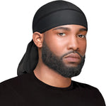 Wav Enforcer black snug fit hair wrap folded flat