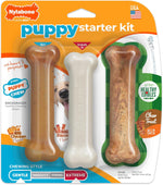 Nylabone Puppy Stages Pack Dog Chew Toys, 3 Count | Medium, chicken, bacon, & beef jerky flavor, variety of engaging shapes, teething toys for puppy enrichment, up to 35 lbs - Image 11