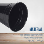 Houseables black bucket closeup highlighting matte finish
