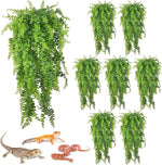 PINVNBY Reptile Plants Hanging Fake Vines Boston Climbing Terrarium Plant with Suction Cup for Bearded Dragons Lizards Crested Gecko Snake Hermit Crab and Tank Habitat Decorations (2 Pack) - Image 10