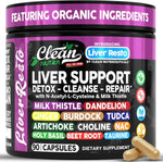 Clean Nutraceuticals Liver Cleanse Detox and Repair 90 capsules front view premium liver support supplement