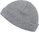 Unisex short beanie folded flat display