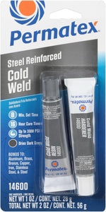 Permatex 14600 Cold Weld Bonding Compound, Two 1 oz. Tubes - Image 1