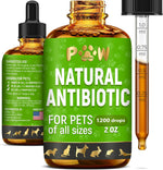 Golden Paw Natural Antibiotic Liquid Supplement front view bottle for pet immune care