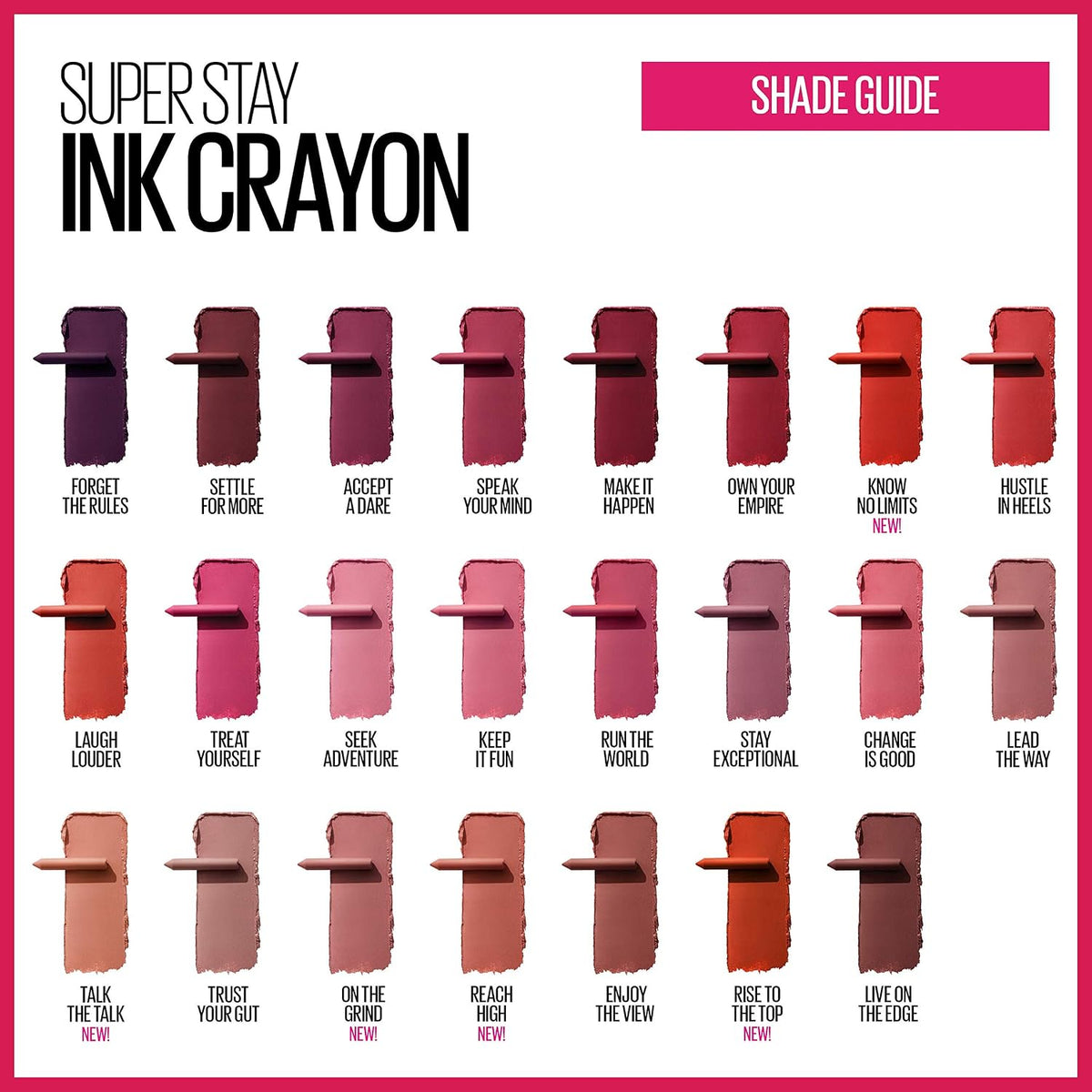 Maybelline New York imported lipstick packaging and brand logo