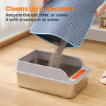 Petinstinct large cat litter mat showing soft EVA paw texture
