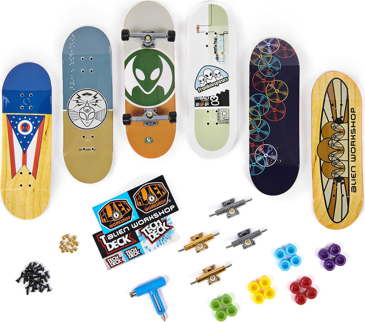 TECH DECK, Sk8shop Fingerboard Bonus Pack, Collectible and Customizable Mini Skateboards (Styles May Vary) - Image 9