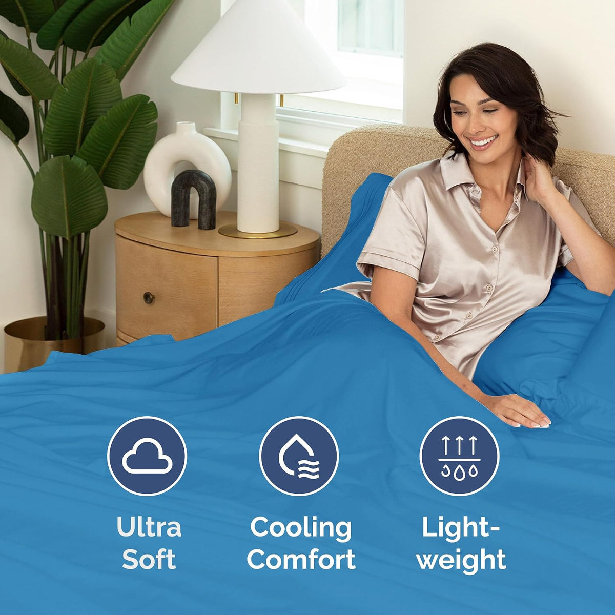 Close-up view of the soft microfiber fabric texture
