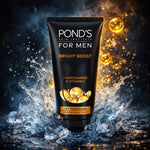 Pond's Men Bright Boost Icy Facewash 100 gram size packaging