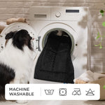 Bedsure Chew Resistant Dog Bed Large Sized Dog - Chew Proof Dog Crate Pad Machine Washable Durable Kennel Mat for Chewers with Reinforced Corners, Black, 35x22 in - Image 9