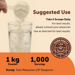 Micro Ingredients vitamin C powder scoop and serving demonstration