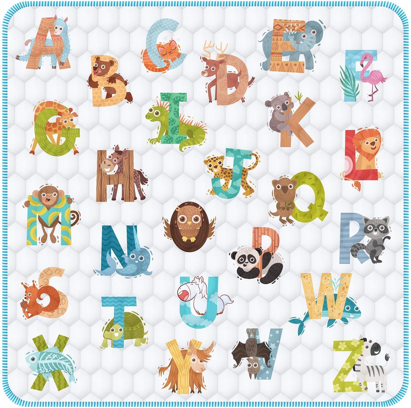 Envtek baby play mat 50x50 inch front view for nursery floor