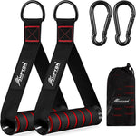 HPYGN exercise handle front view showing durable nylon straps