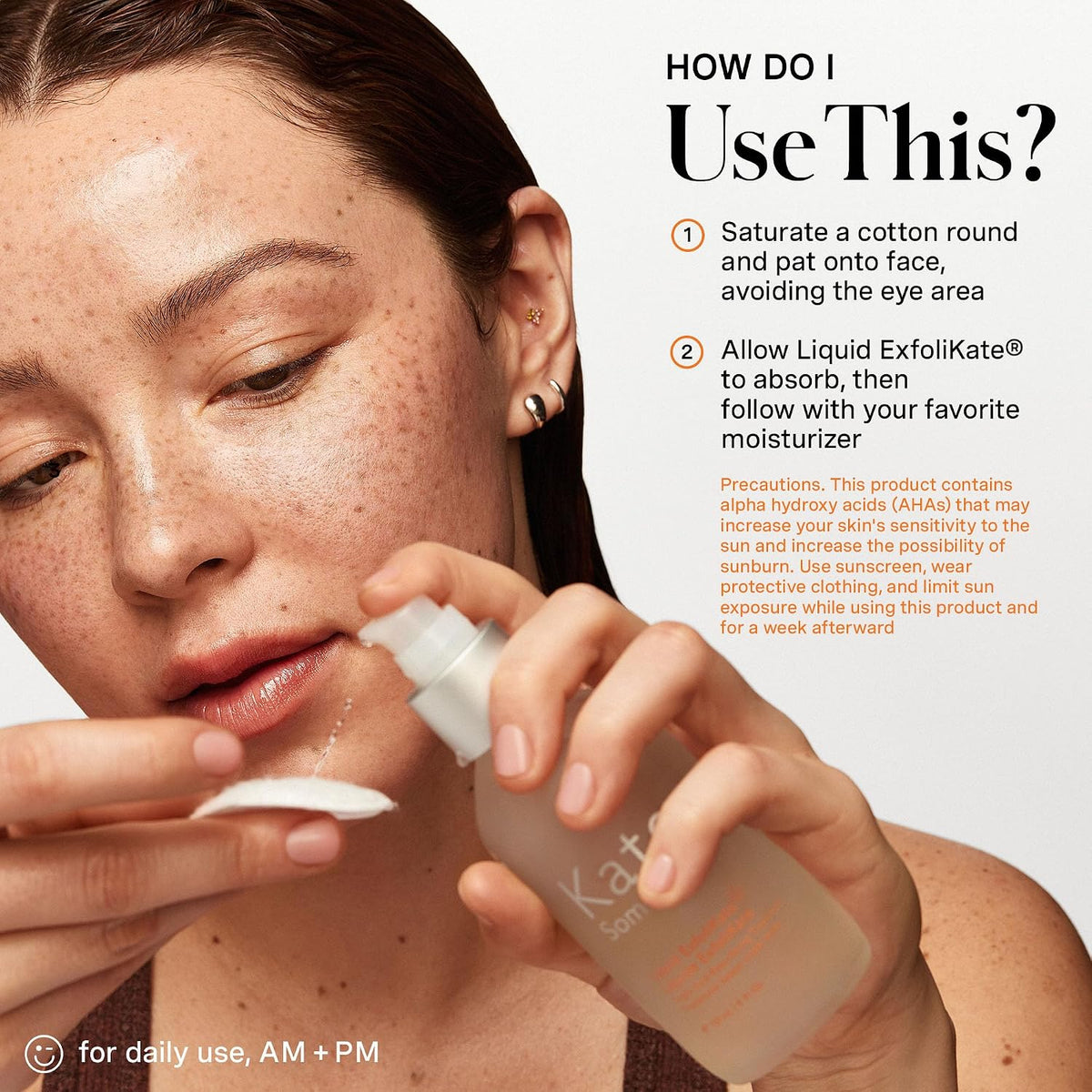 Kate Somerville Triple Acid Resurfacing Treatment back label with application instructions