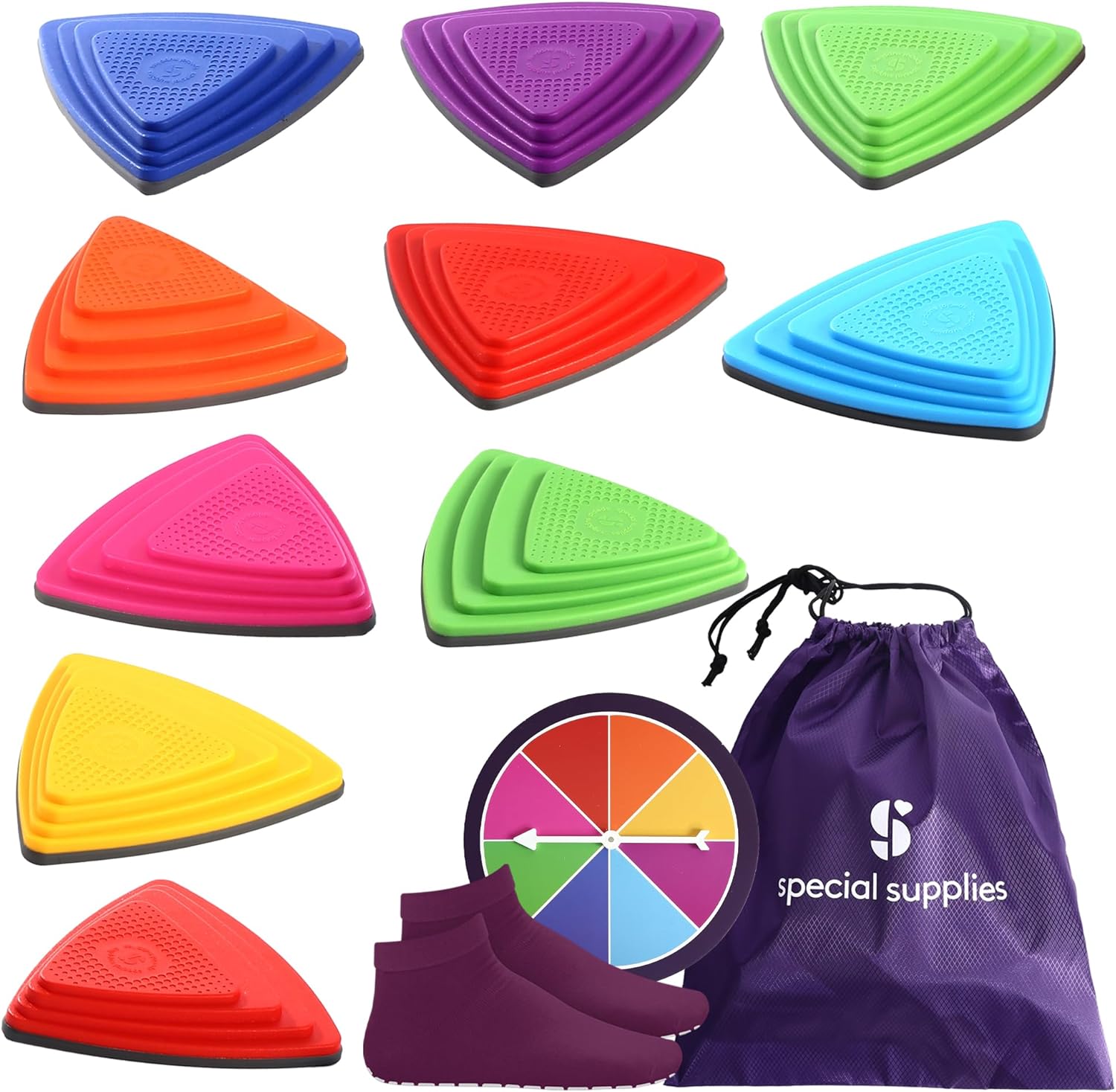 Special Supplies 10 piece stepping stones set for kids balance training
