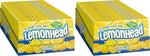 Authentic Lemonhead candy boxes arranged for display