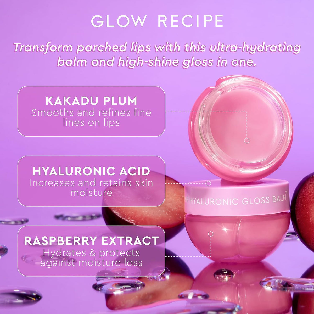 Glow Recipe holiday gift kit featuring multi weight hyaluronic acid skincare products for intense facial hydration.