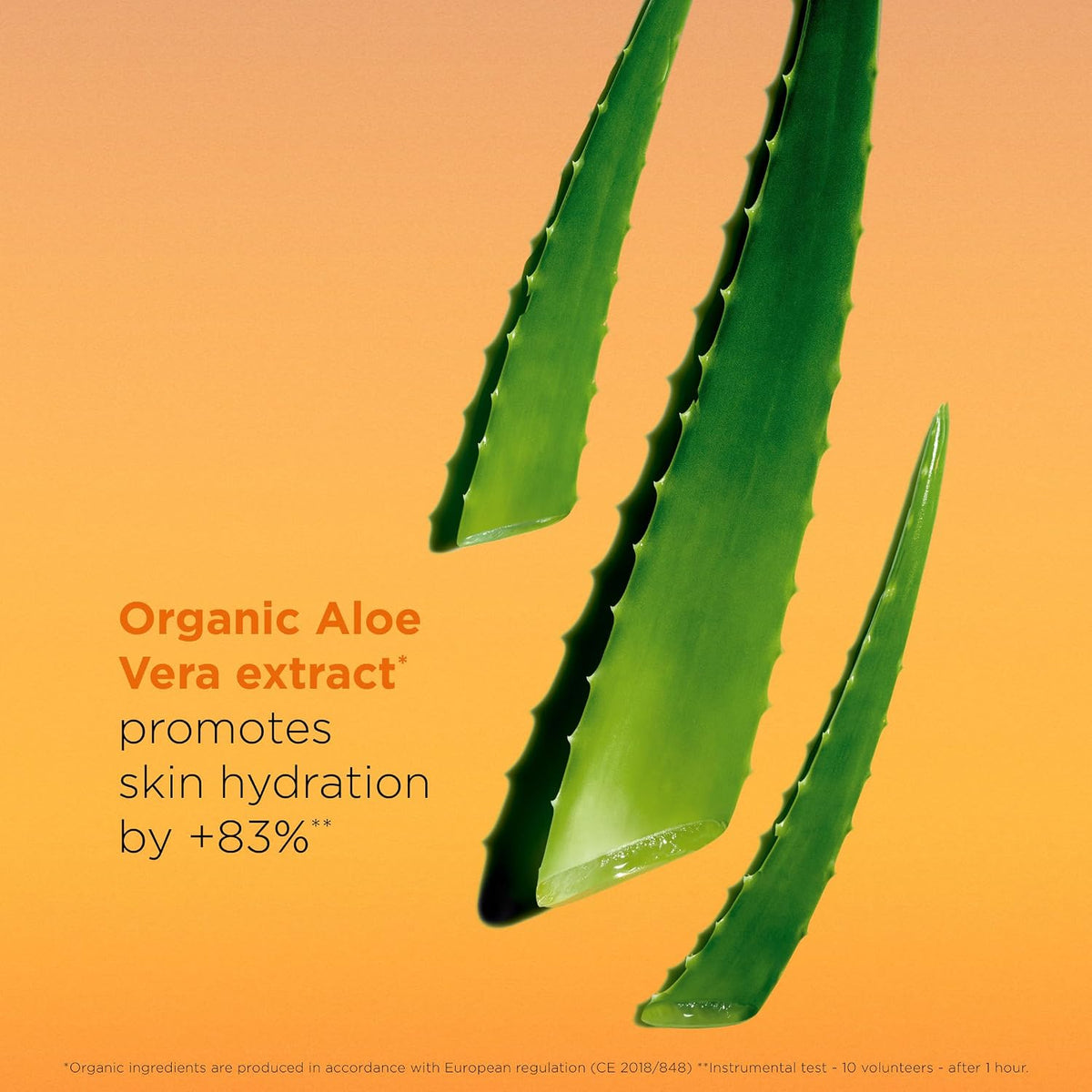 Clarins SPF 50 sunscreen texture swatch on skin