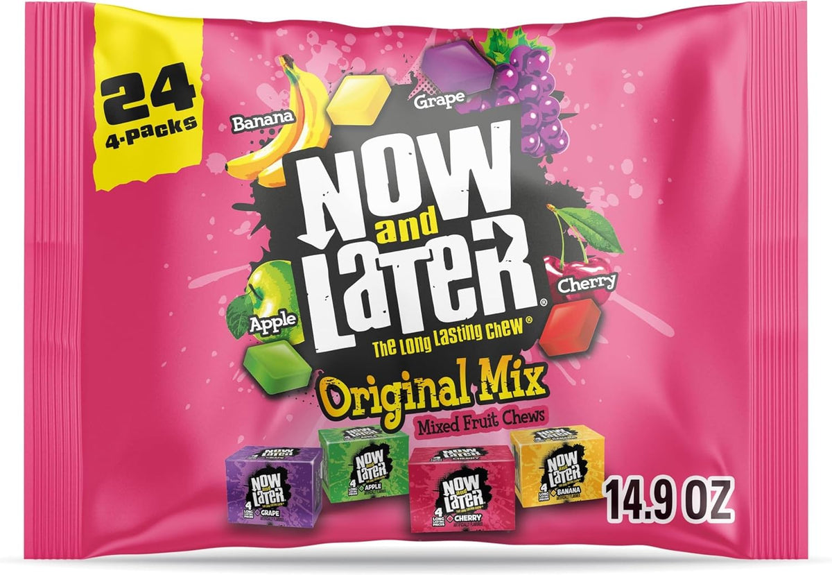 Now and Later Candy, Original Mix, Chewy and Fruity, 24 count - Image 9