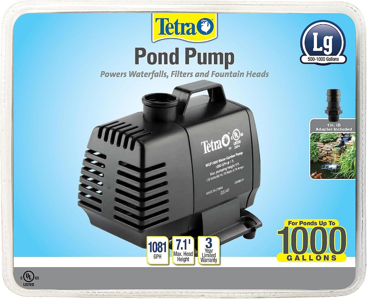 Complete Tetra water garden pump kit with fittings
