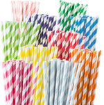 Weemium Paper Straws Disposable 200 Pack front box view