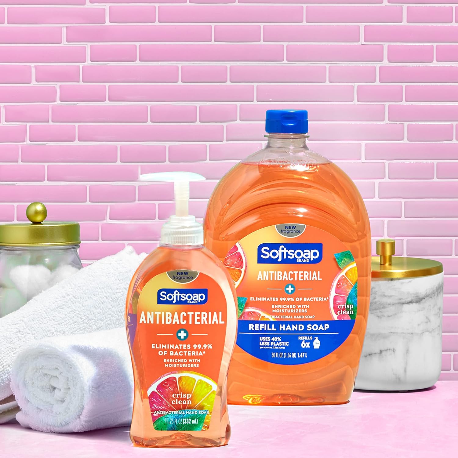 32 fluid ounce Softsoap refill bottle for hand hygiene