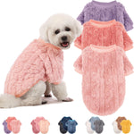 Dog Sweater, 3 Pack Dog Sweaters for Small Dogs or Cats, Girl or Boy, Warm Dog Clothes Shirt Coat for Winter Christmas (Blue, Dark Blue, Grey, Medium) - Image 13