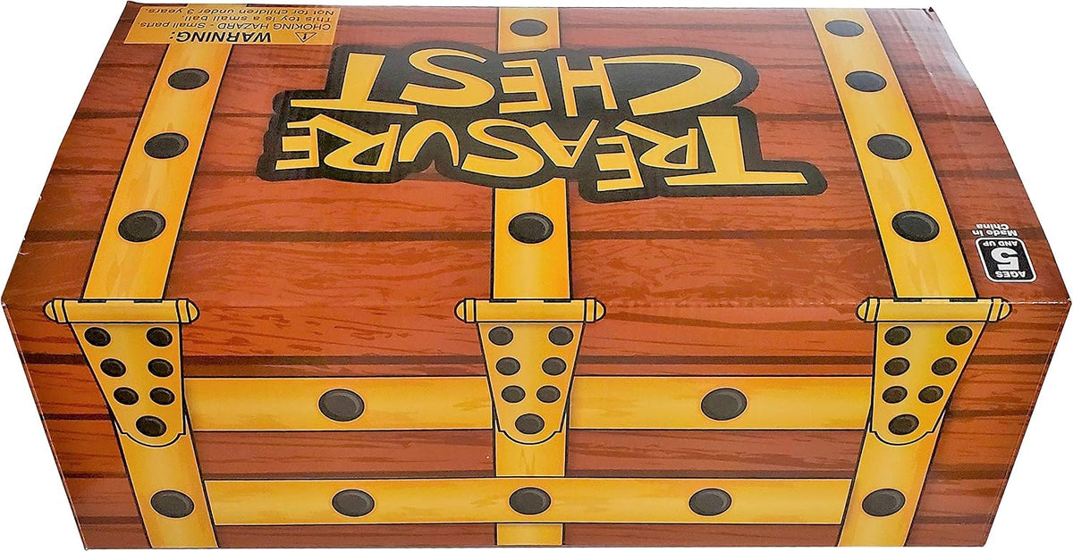 Foldable decorative treasure chest storage