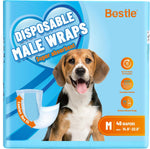 Bestle Male Dog Wrap, Disposable Dog Diapers, 40 Count, XS (Waist 10.6"-16.6"), Wetness Indicator, Ultra Protection, Leak Proof, Super Absorbent, Soft - Image 11