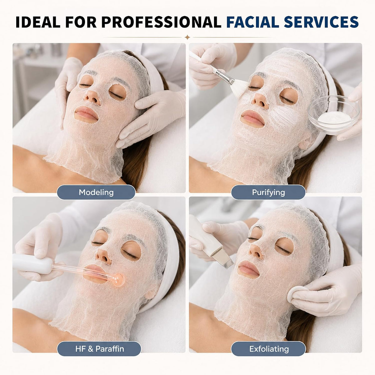 ForPro 100 percent cotton gauze facial mask back label details