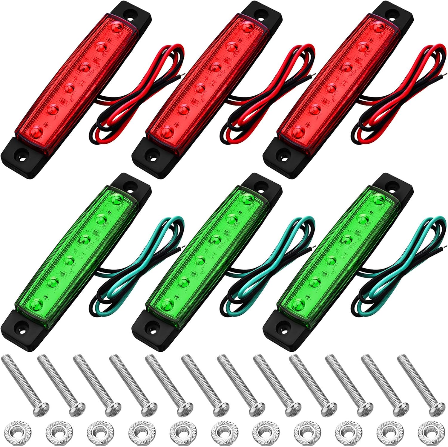 Weewooday boat navigation lights front view marine LED strip