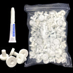 Reefing Art ceramic coral frag plugs one hundred pack front view