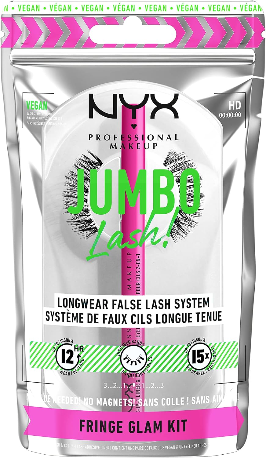 NYX PROFESSIONAL MAKEUP Jumbo Lash! 2-In-1 Eyeliner & Lash Adhesive - Baddest Black - Image 11