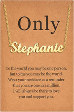 Lcherry Name Necklace Personalized for Women Gold Plated Nameplate Necklace Gifts for Girls - Image 15