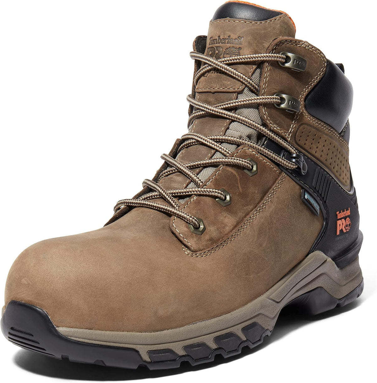 Timberland PRO 6 inch work boot packaging and tag