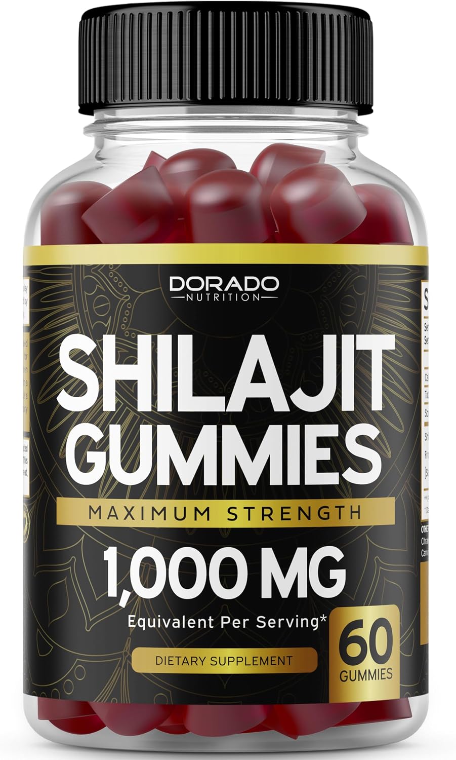 Dorado Nutrition supplement bottle 60 count packaging